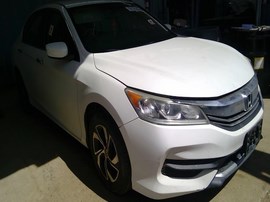 2016 HONDA ACCORD, WHITE, LX MODEL, 2.4L, AT,  A26269